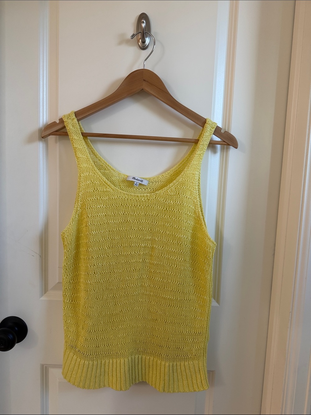 Madewell Yellow Knit Tank Top